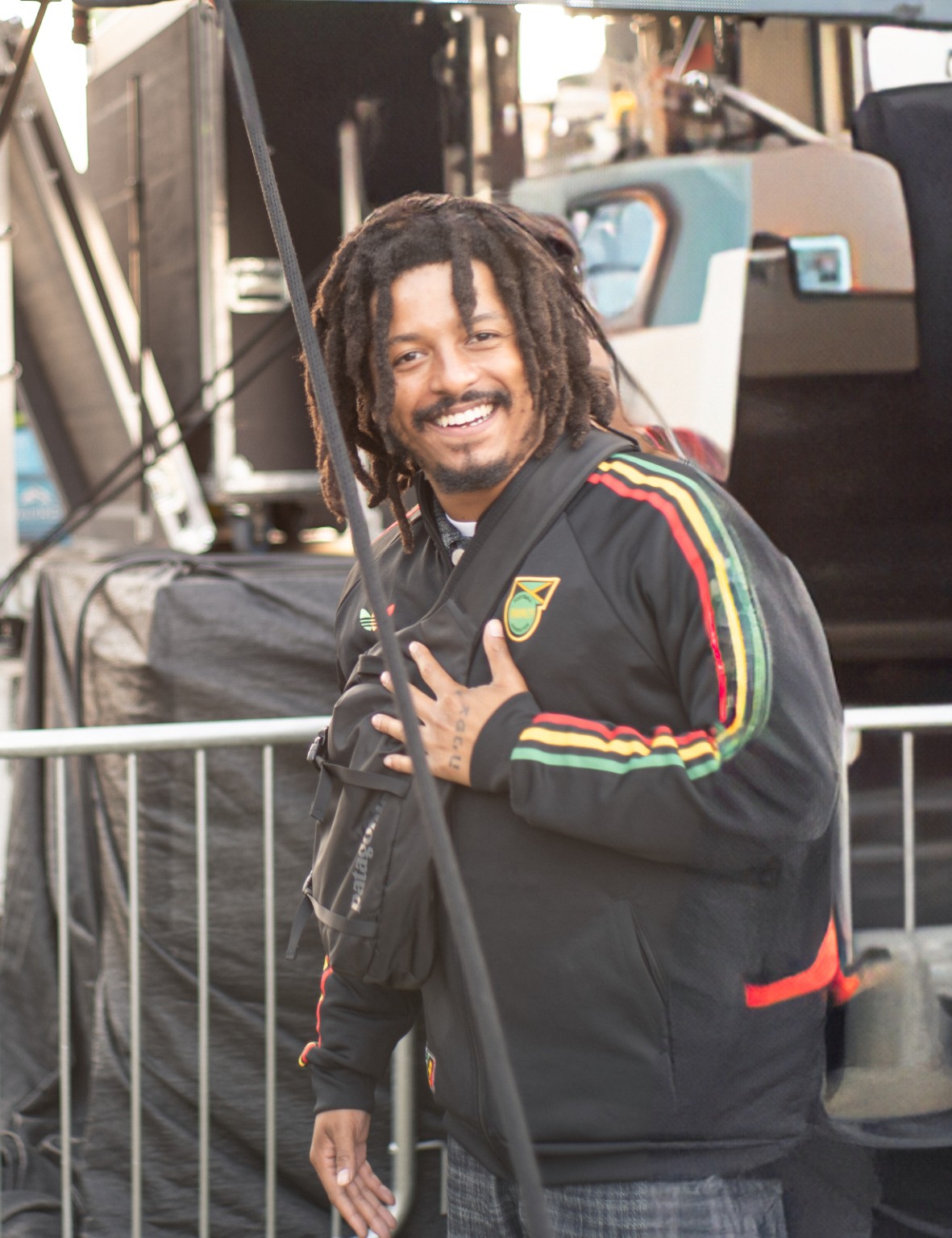 Candid portrait at a live production