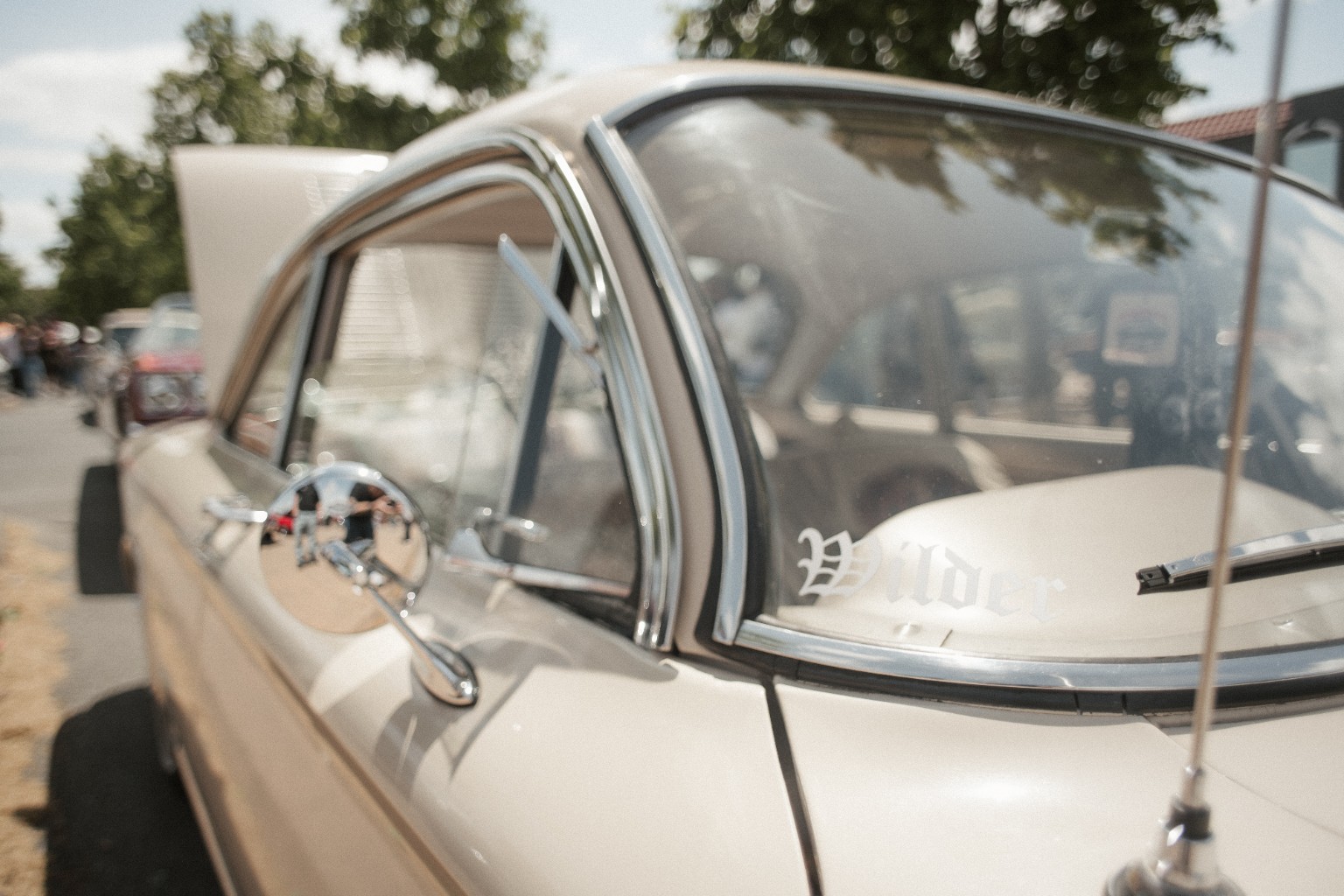 Classic car photographed in soft natural light